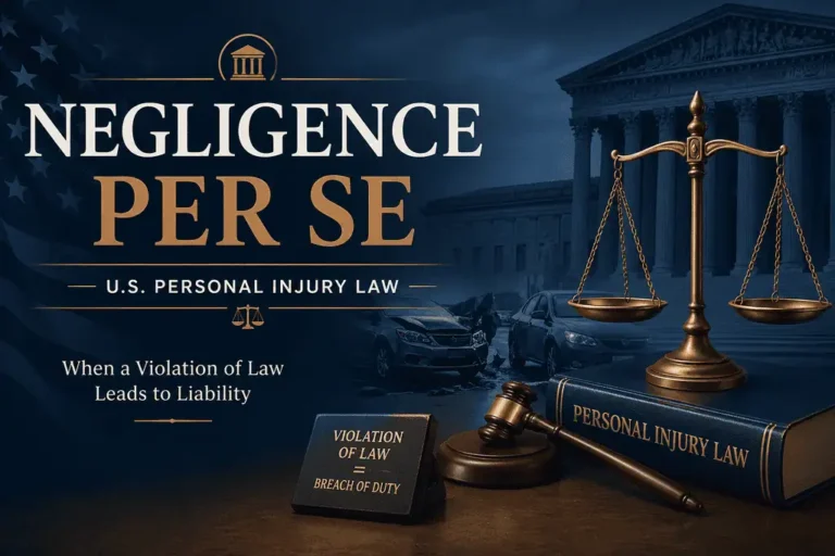Negligence Per Se in U.S. Personal Injury Law - Complete Breakdown