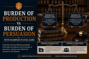 Difference Between Burden of Production And Burden of Persuasion