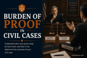 Burden of Proof in Civil Negligence Cases