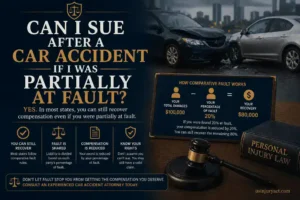 Can I Sue After a Car Accident If I Was Partially at Fault