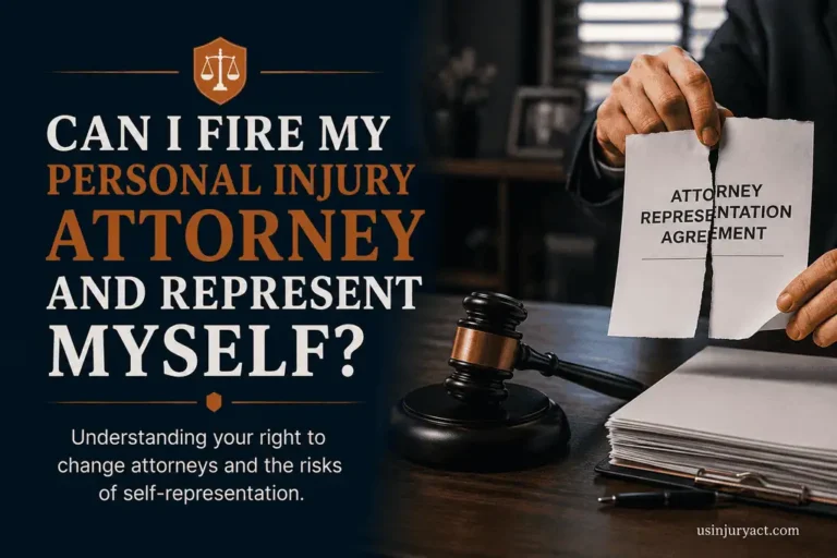 Can i fire my personal injury attorney and represent myself
