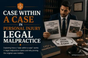 Case within a case personal injury legal malpractice