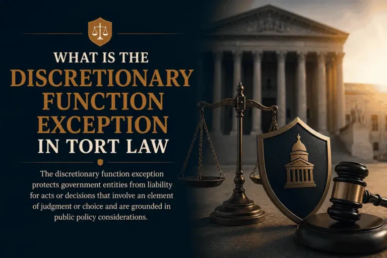 Discretionary Function Exception In Tort