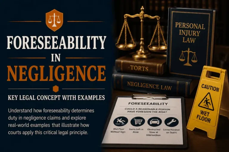 What Is Foreseeability in Negligence? Key Legal Concept With Examples