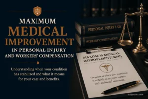 Maximum medical improvement MMI in personal injury, workers' comp