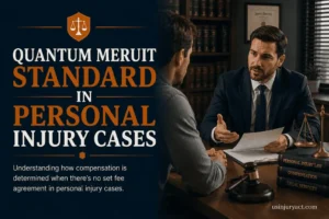 Quantum Meruit standard in personal injury cases