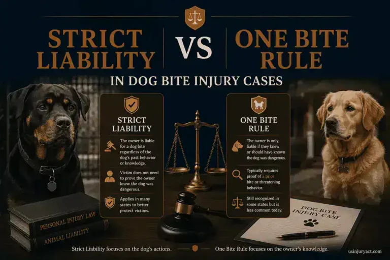 Strict Liability vs One Bite Rule in Dog Bite Injury Cases