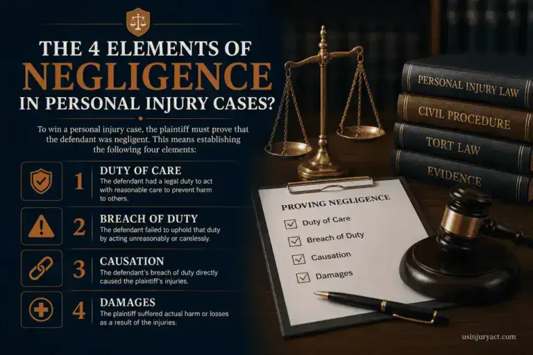The 4 Elements of Negligence in Personal Injury Claims