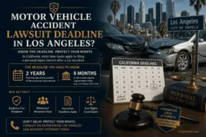 The deadline to file a car accident lawsuit in Los Angeles