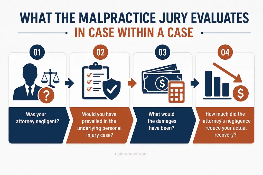 What Is a Case Within a Case in Personal Injury Legal Malpractice? What The Malpractice Jury Evaluates In Case Within A Case
